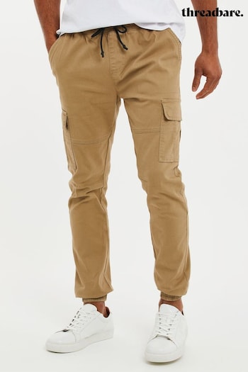 Threadbare Brown Cuffed Cargo Little Trousers (Q86507) | £34