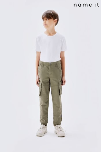 Name It Green Boys Cargo straight-leg Trousers (Q86627) | £34