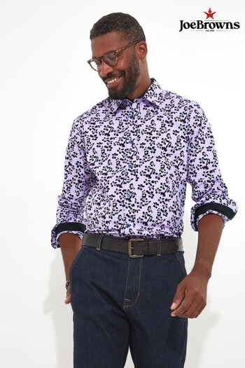 Joe Browns Purple Fresh Winter Floral Shirt (Q86645) | £43