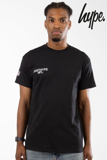 Hype. Adults National Football League Black T-Shirt (Q86682) | £30