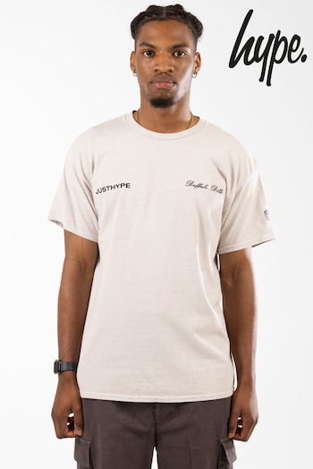Hype. Adults Sand Buffalo Bills Cream T-Shirt (Q86707) | £30