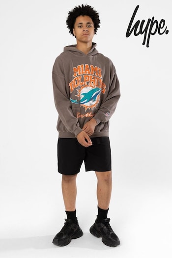 Hype. Kids Miami Dolphins Brown Hoodie (Q86726) | £40