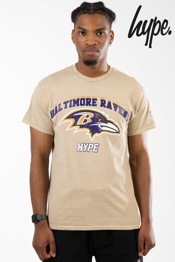 Hype. Adults Sand Baltimore Ravens Brown T-Shirt (Q86732) | £30
