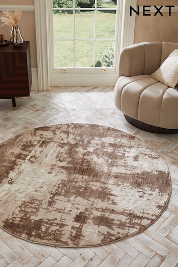 Champagne Gold Mica Abstract Rug (Q86998) | £110
