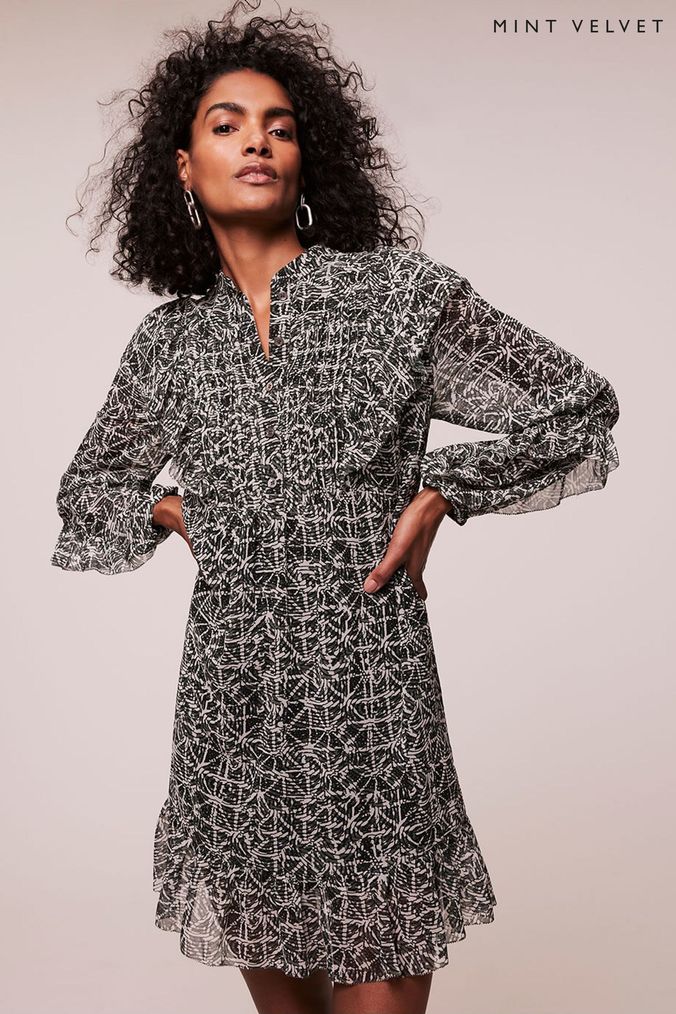 Buy Women s Mint Velvet Mini Green Dresses Online Next UK