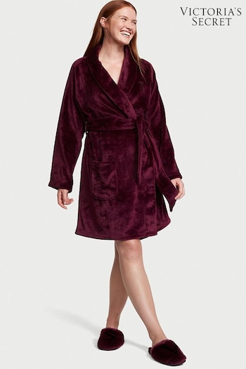 Victoria's Secret Kir Red Cosy Short Dressing Gown (Q87167) | £49