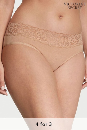 Victoria's Secret Praline Nude Posey Lace Waist Hipster Knickers (Q87169) | £9