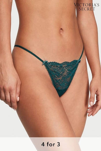 Victoria's Secret Black Ivy Smooth G String Knickers (Q87174) | £9