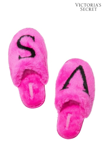 Victoria's Secret Fucshia Frenzy Pink Closed Toe Slipper (Q87187) | £35