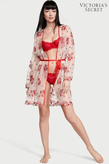Victoria's Secret Evening Blush Pink Embroidered Robe (Q87192) | £109