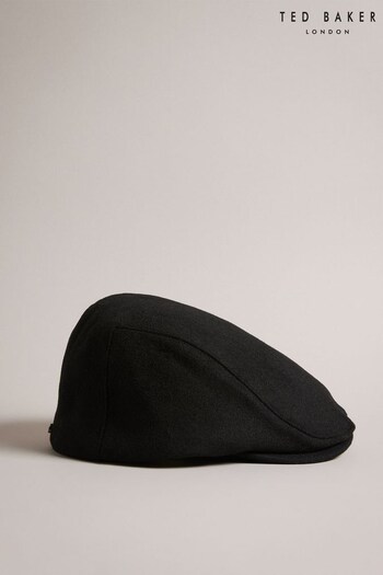 Ted Baker Alfreds Flat Black Cap (Q87207) | £40