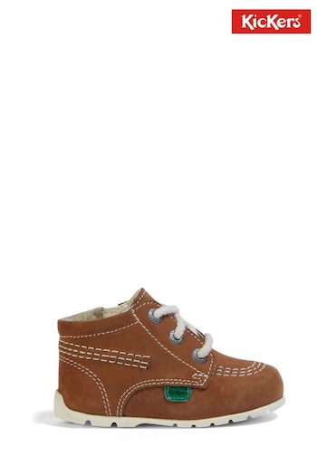 Kickers Brown Kick Hi Baby Shoes (Q87219) | £36