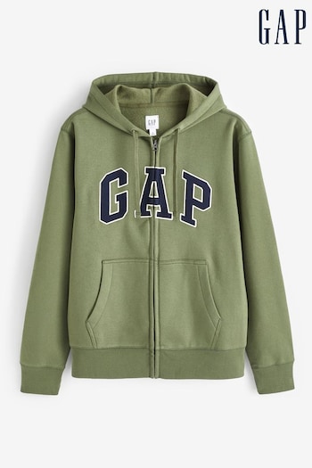 Gap Green Logo Zip Up Hoodie (Q87225) | £45