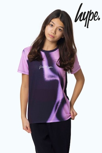 Hype. Kids Spray Fade Black T-Shirt (Q87258) | £20