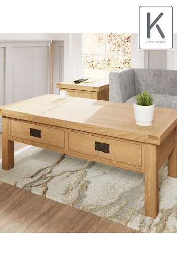 K Interiors Oak Canterbury Coffee Table (Q87302) | £455