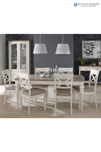 Bentley Designs Washed Grey Montreux 6-8 Seater Dining Table and Chairs Set (Q87307) | £1,950