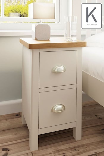 K Interiors Truffle Lana Compact Bedside Cabinet (Q87384) | £145