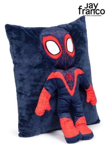 Jay Franco Blue/Red Jay Franco Natural Marvel Spidey and His Amazing Friends Miles Morales Plush Snuggle Pillow - Super (Q87480) | £23