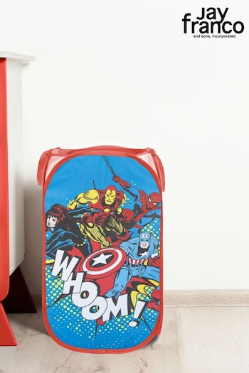 Jay Franco Blue Marvel Comics Avengers Whoom 80L Pop-Up Laundry Hamper for Clothes or Toys (Q87515) | £15