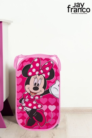 Jay Franco Pink Minnie Mouse Laundry Hamper for Clothes or Toys (Q87531) | £15