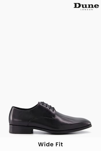 Dune London Black Wide Fit Satchel Plain Gibson Shoes (Q87541) | £100