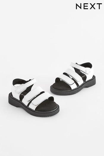 White Chunky Sandals (Q87599) | £22 - £26