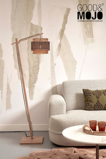 Good & Mojo Natural Bhutan Bamboo Floor Lamp (Q87614) | £195