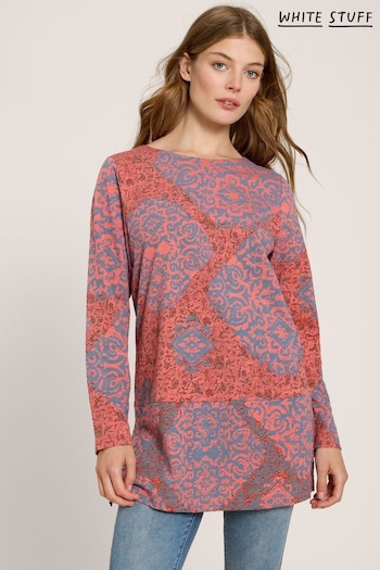 White Stuff Red Carrie Long Sleeve Tunic (Q87625) | £40