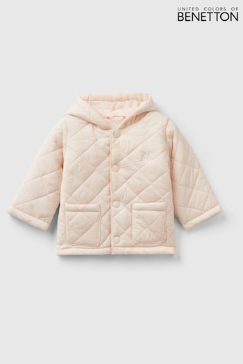 Benetton Pink Quilted Coat (Q87713) | £30