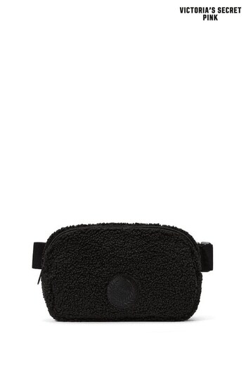 Victoria's Secret PINK Pure Black Cosy Plush Belt Bag (Q87725) | £20