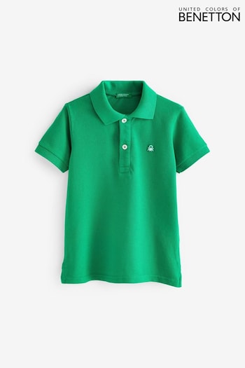 Benetton Boys Green Kids Polo Top (Q87755) | £18