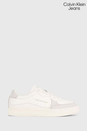 Calvin Klein Jeans Classic Cupsole White Trainers (Q87846) | £100