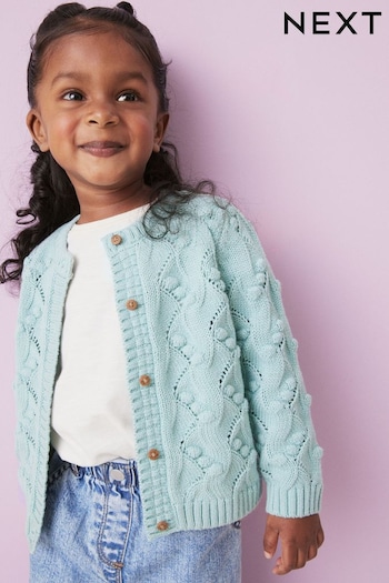 Blue Bobble Stitched Cardigan (3mths-7yrs) (Q87901) | £15 - £19