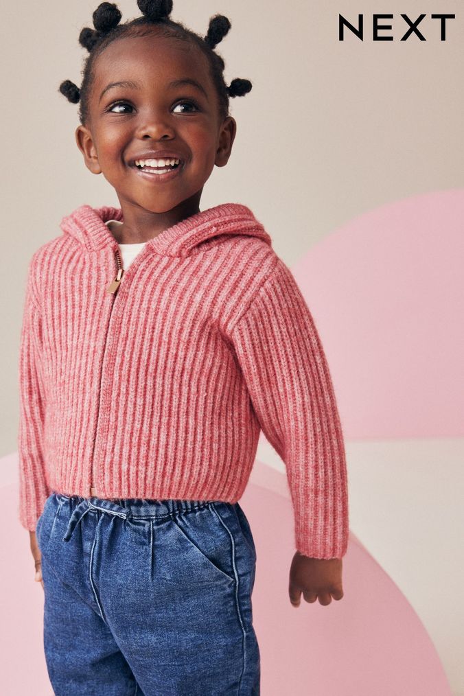 Girls pink cardigan hot sale