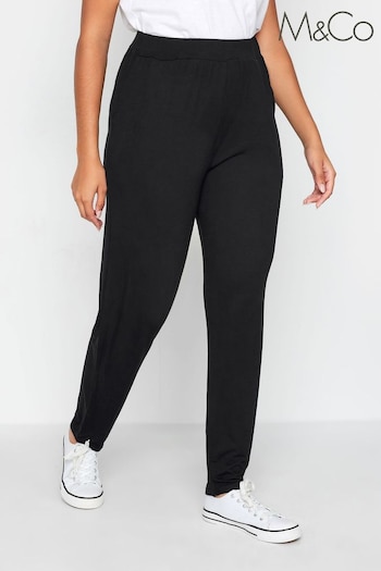 M&Co Black Soft Jersey Hareem CALVIN Trousers (Q87973) | £24