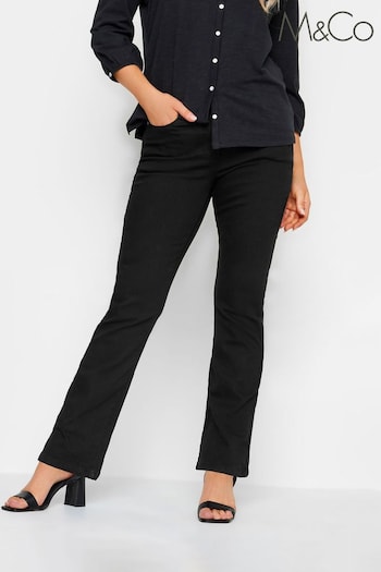 M&Co Black Bootcut Jeans V-neck (Q87981) | £29