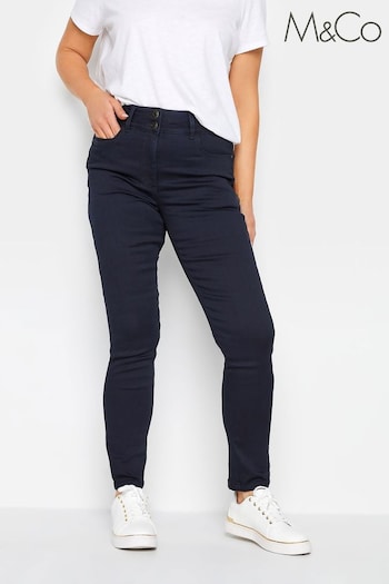 M&Co Blue Lift and Shape Slim Jeans (Q87993) | £39