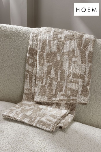 HÖEM Natural Ola Jacquard Throw (Q88009) | £32