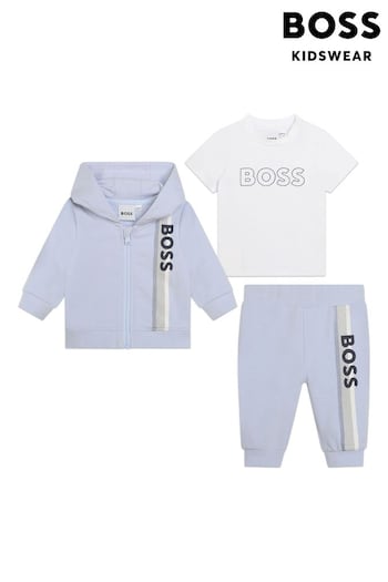 BOSS Blue Baby 3 Piece Tracksuit Gift Set (Q88093) | £148