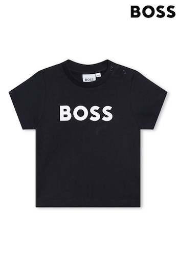 BOSS Blue Short Sleeved Logo T-Shirt (Q88104) | £38 - £43