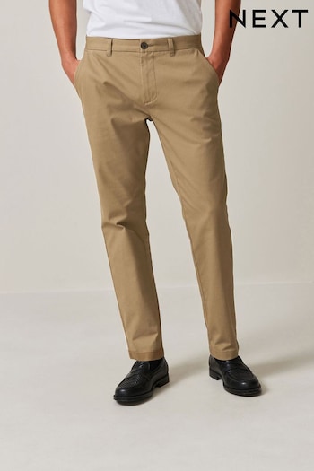 Stone Slim Fit Stretch Printed Soft Touch Chino Trousers (Q88127) | £22
