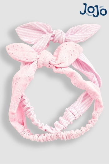 JoJo Maman Bébé Pink 2-Pack Headbands (Q88282) | £7