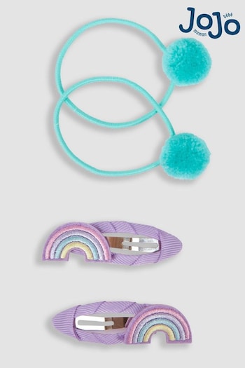 JoJo Maman Bébé Lilac Rainbow Clips And Hairbands (Q88288) | £7.50