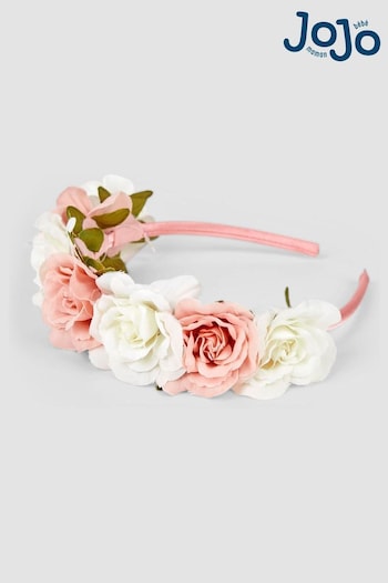 JoJo Maman Bébé Dusky Pink Floral Headband (Q88291) | £10