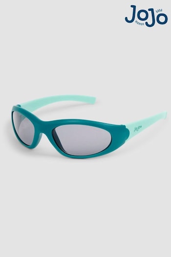 JoJo Maman Bébé Teal Colour Block Sunglasses studded (Q88294) | £12.50