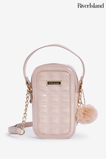 River Island Brown Girls Smart Quilted Festival Bag (Q88434) | £18