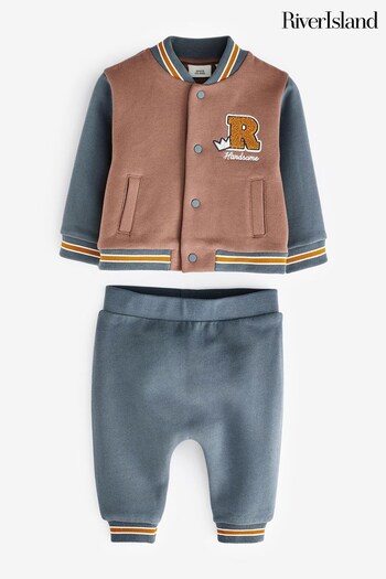 River Island the Daddys Baby Boy Bomber Joggers Set (Q88448) | £32