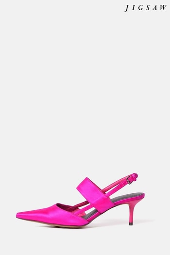 Jigsaw Pink Russo Kitten Heels (Q88527) | £175