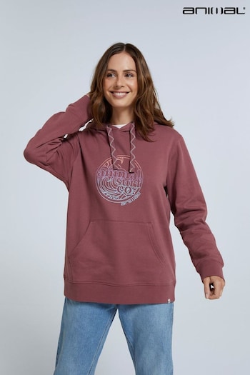 Animal Red Maya Organic Womens Hoodie (Q88534) | £45