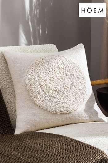 HÖEM Cream Almo Woven Polyester Filled Cushion (Q88610) | £22